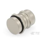 Te Entrelec - Presse-étoupe (sans contre-écrou), filetage métrique, Laiton nickelé (Taille E)