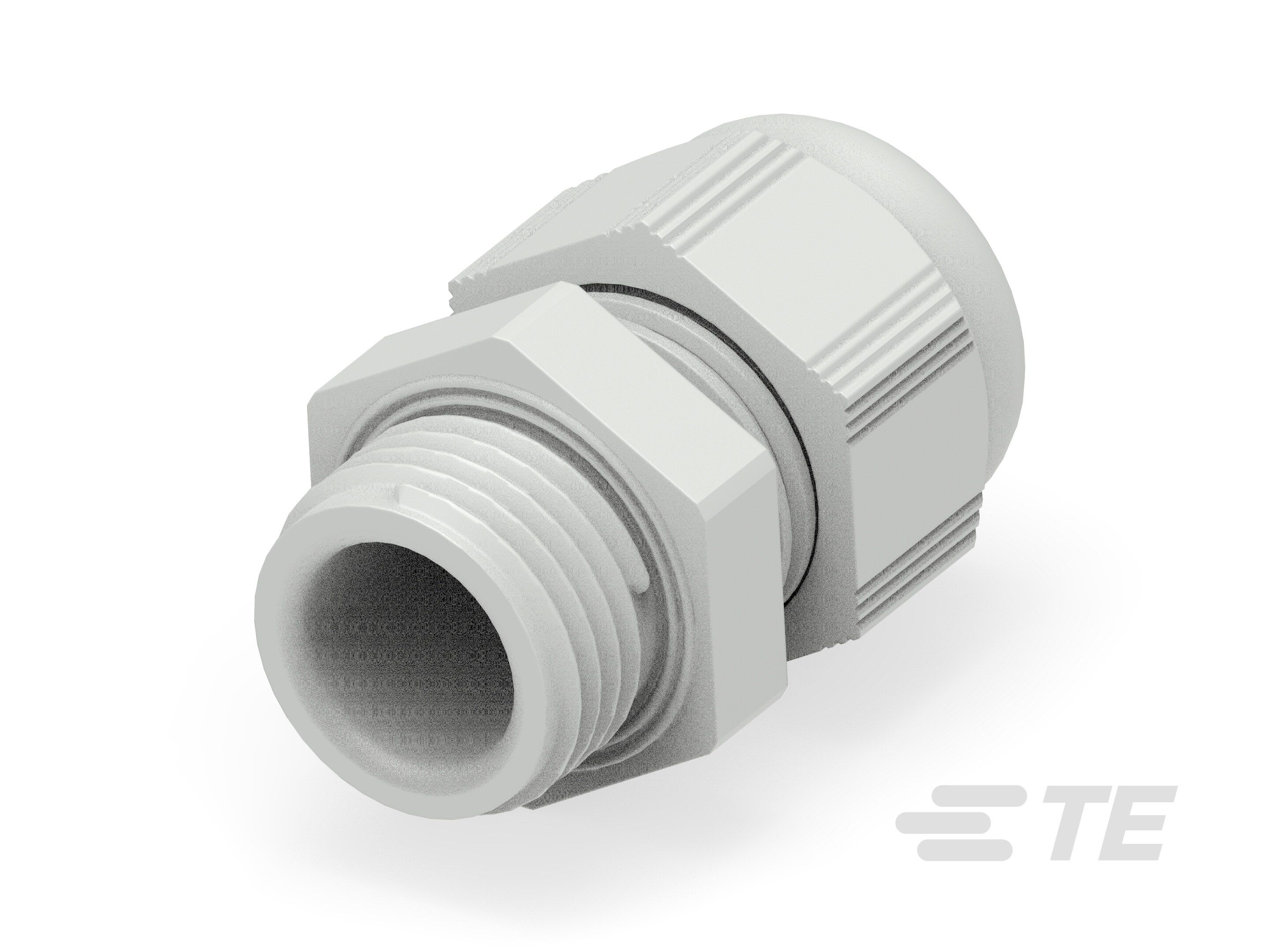 Te Entrelec - Presse-étoupe avec contre-écrou, filetage PG, polyamide, gris c. (Taille B)
