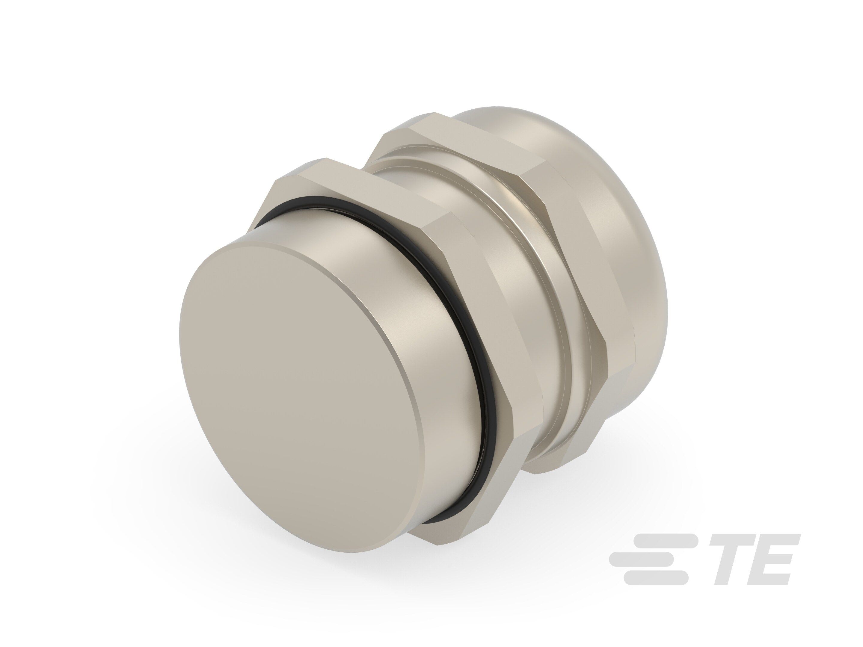 Te Entrelec - Presse-étoupe (sans contre-écrou), filetage métrique, Laiton nickelé (Taille C)