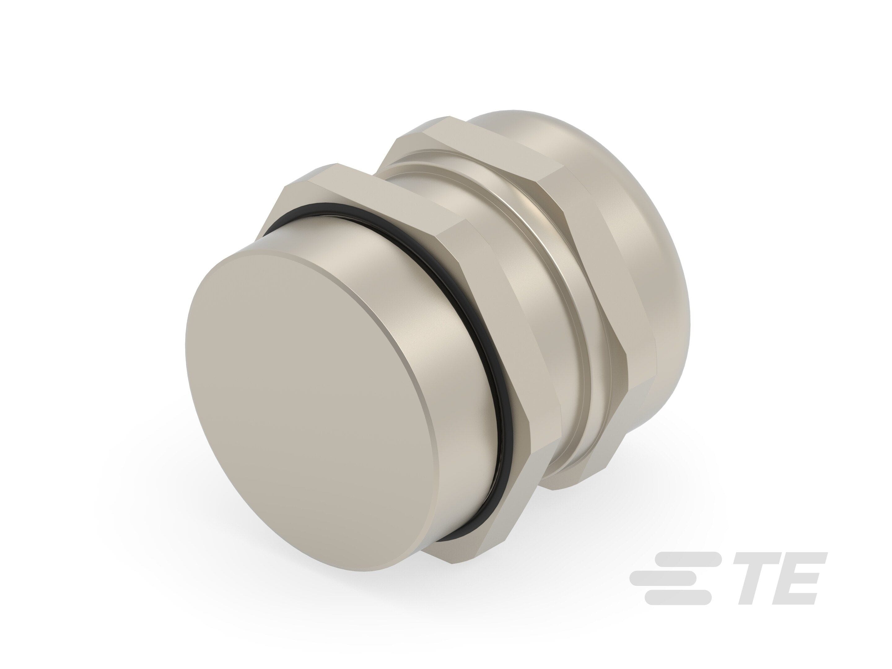 Te Entrelec - Presse-étoupe (sans contre-écrou), filetage métrique, Laiton nickelé (Taille C)