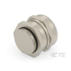 Te Entrelec - Presse-étoupe (sans contre-écrou), filetage métrique, Laiton nickelé (Taille G)
