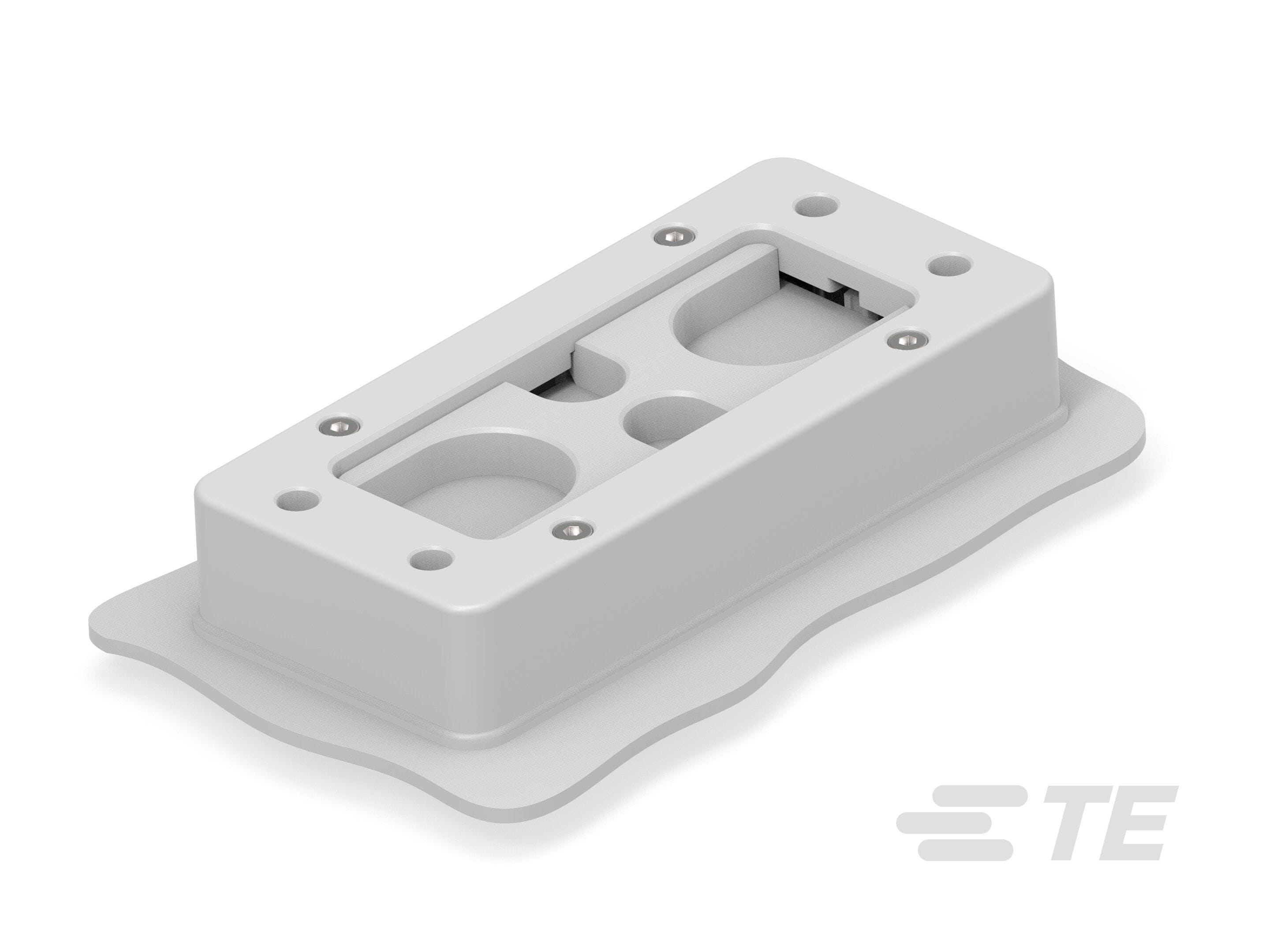 Te Entrelec - Presse-étoupe, plaques de 7 entrées, polyamide, gris c.