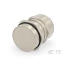 Te Entrelec - Presse-étoupe avec contre-écrou, filetage métrique, Laiton nickelé (Taille A)