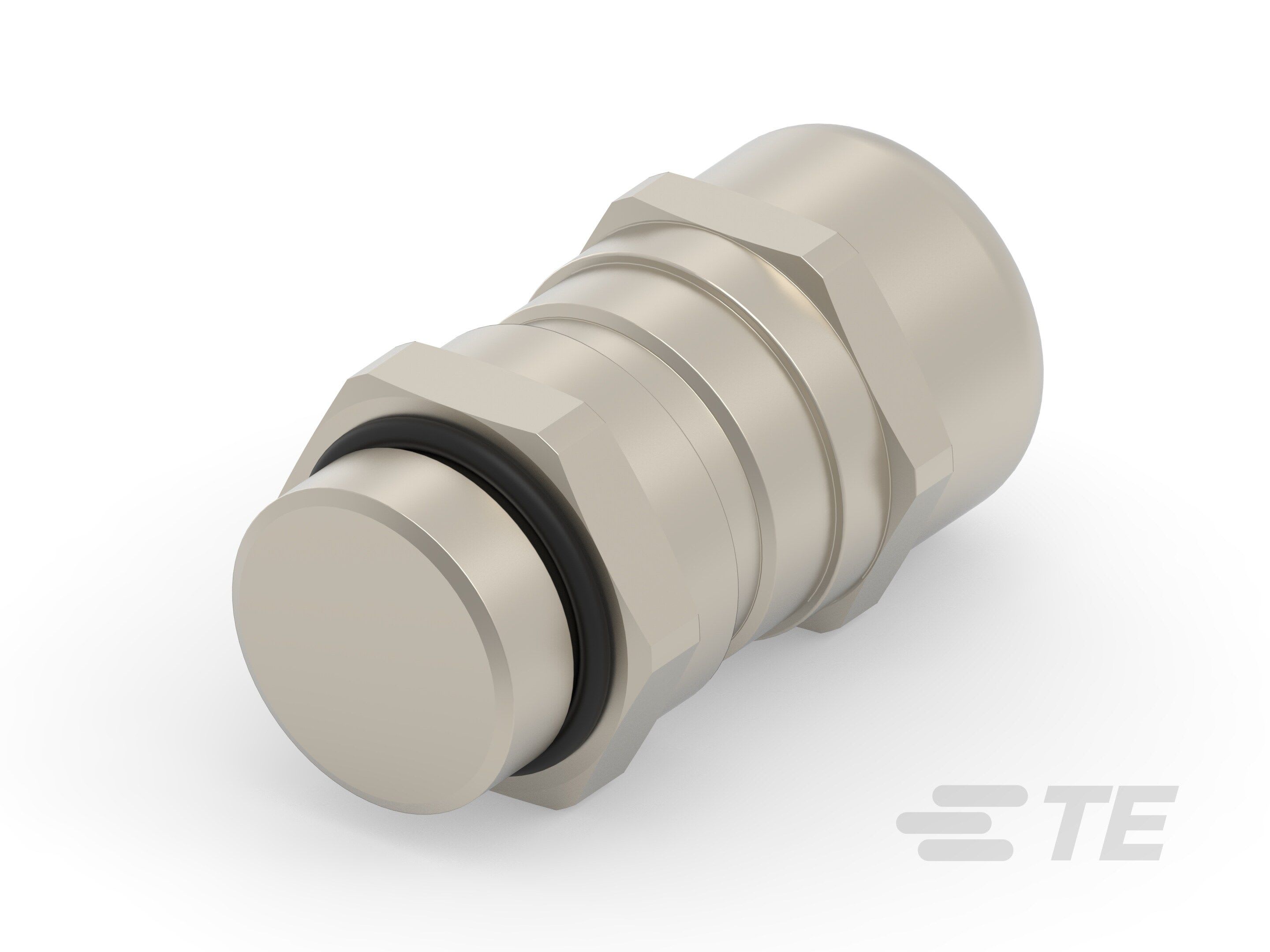 Te Entrelec - Presse-étoupe Ferro. CEM4, filetage métrique, Laiton nickelé (Taille B)