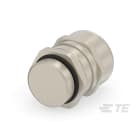 Te Entrelec - Presse-étoupe avec contre-écrou, filetage métrique, Laiton nickelé (Taille C)