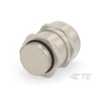 Te Entrelec - Presse-étoupe avec contre-écrou, filetage métrique, Laiton nickelé (Taille I)