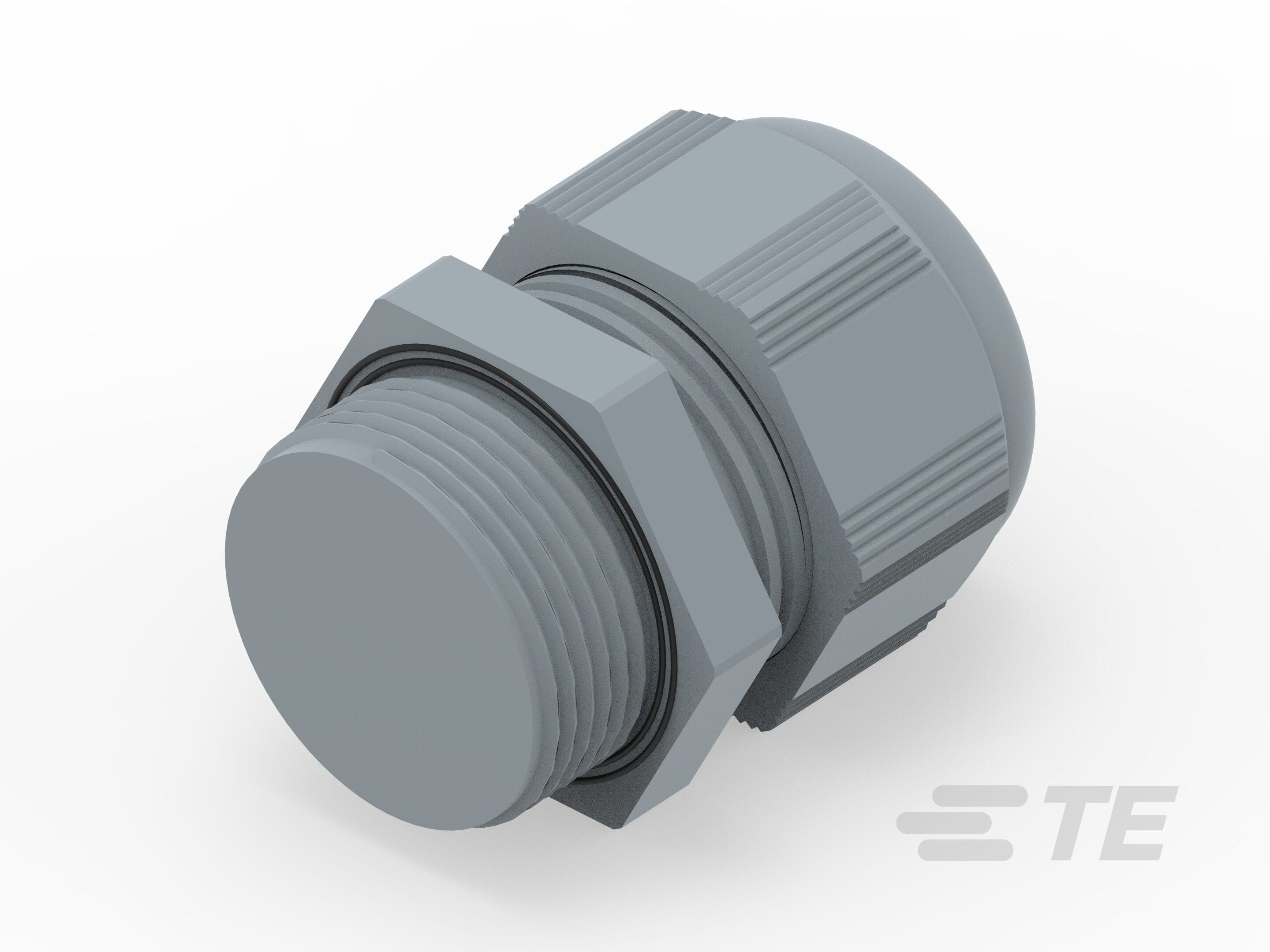 Te Entrelec - Presse-étoupe (sans contre-écrou), filetage PG, polyamide, gris (Taille B)