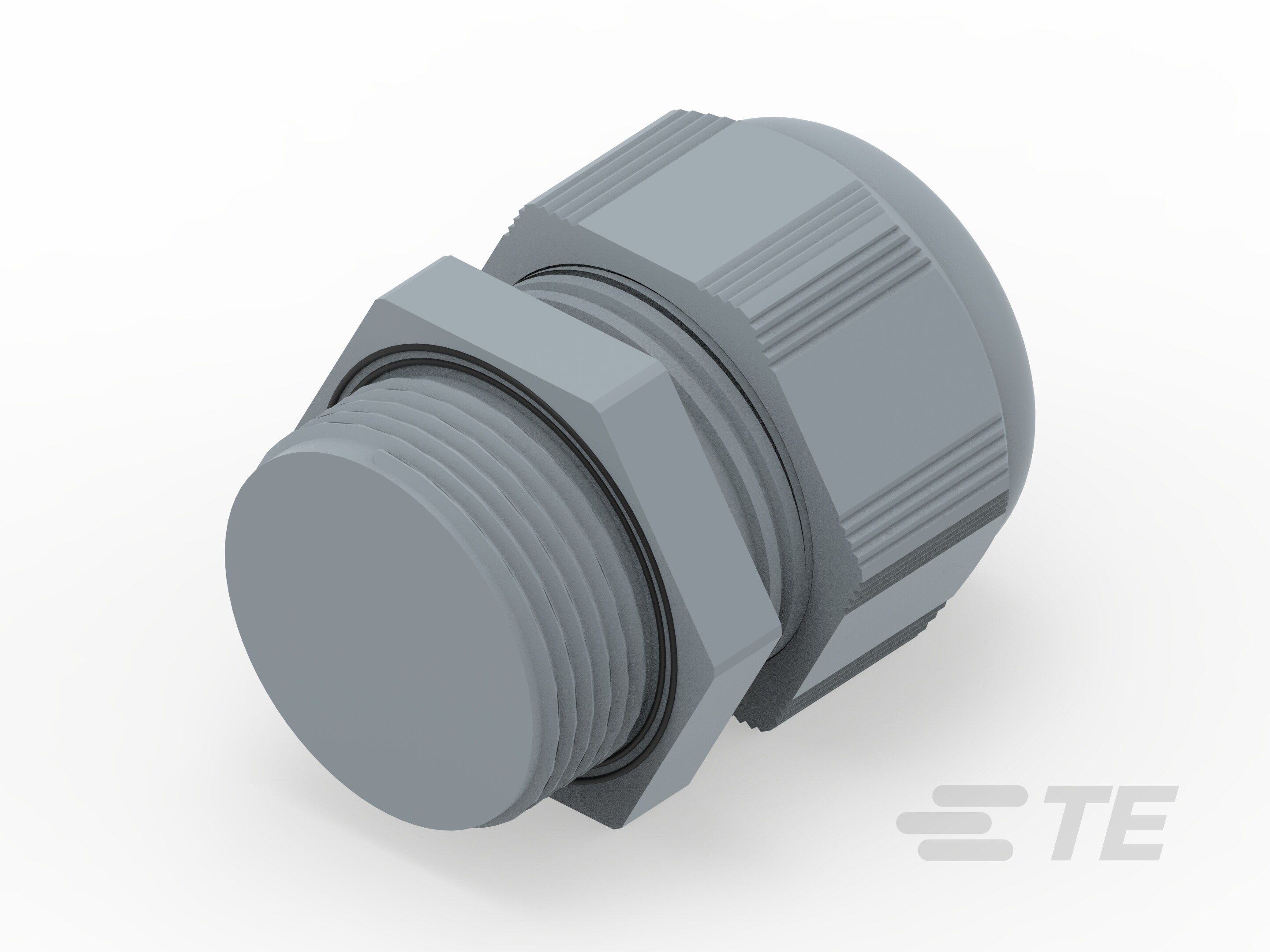 Te Entrelec - Presse-étoupe (sans contre-écrou), filetage PG, polyamide, gris (Taille B)