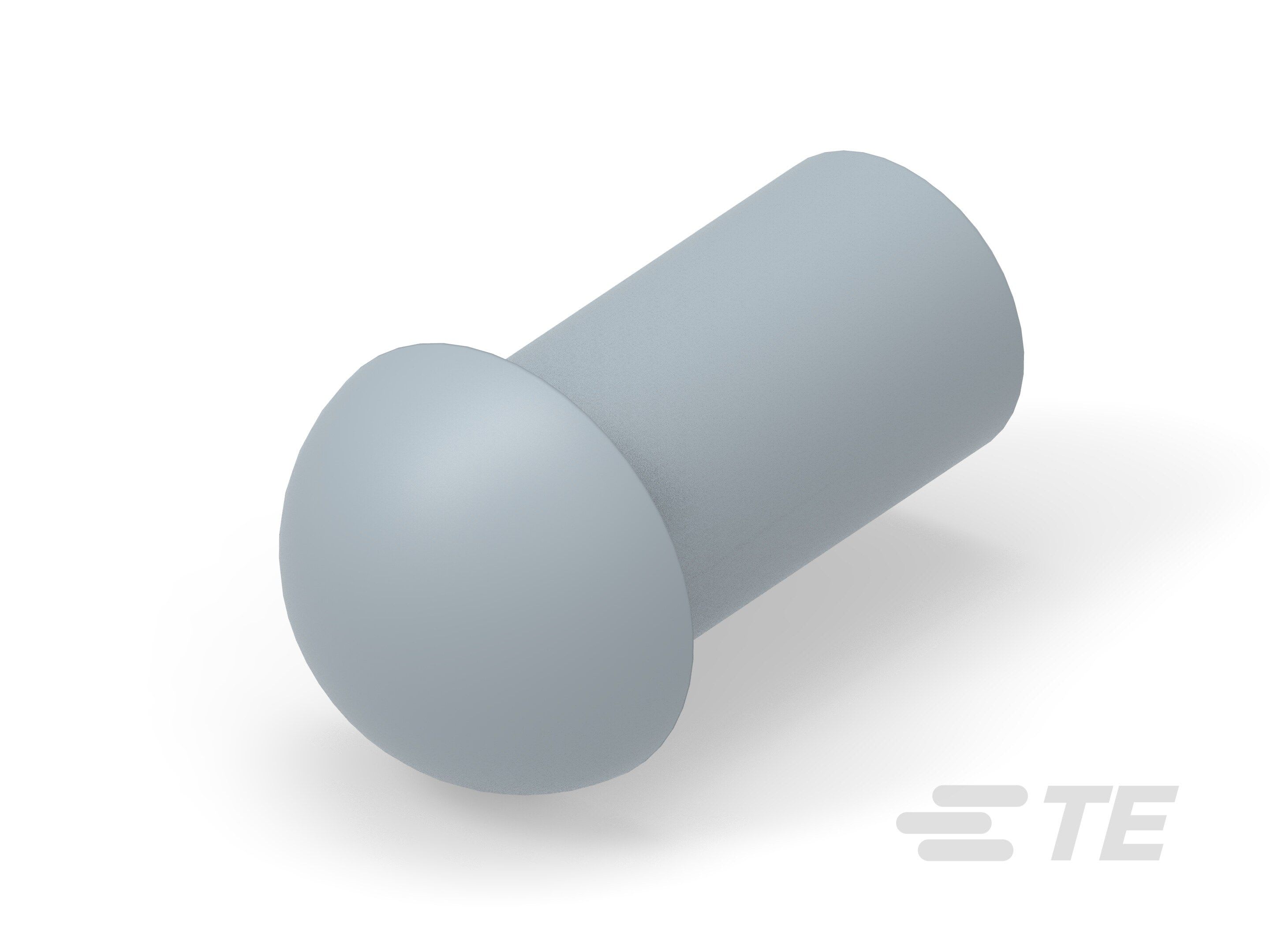 Te Entrelec - Bouchon dôme EP-DOP en polyamide, taille 9, diam. 6,4, Gris