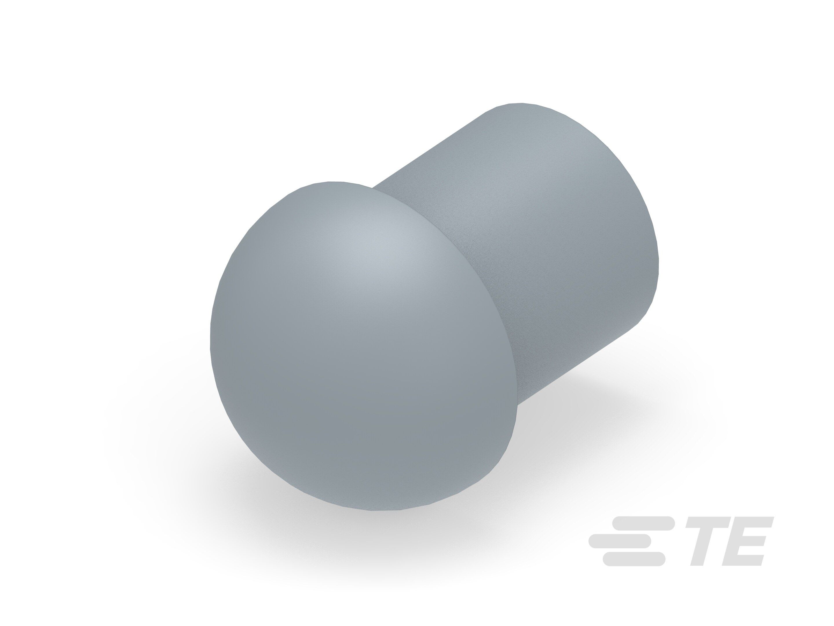 Te Entrelec - Bouchon dôme EP-DOP en polyamide, taille16, diam. 12, Gris
