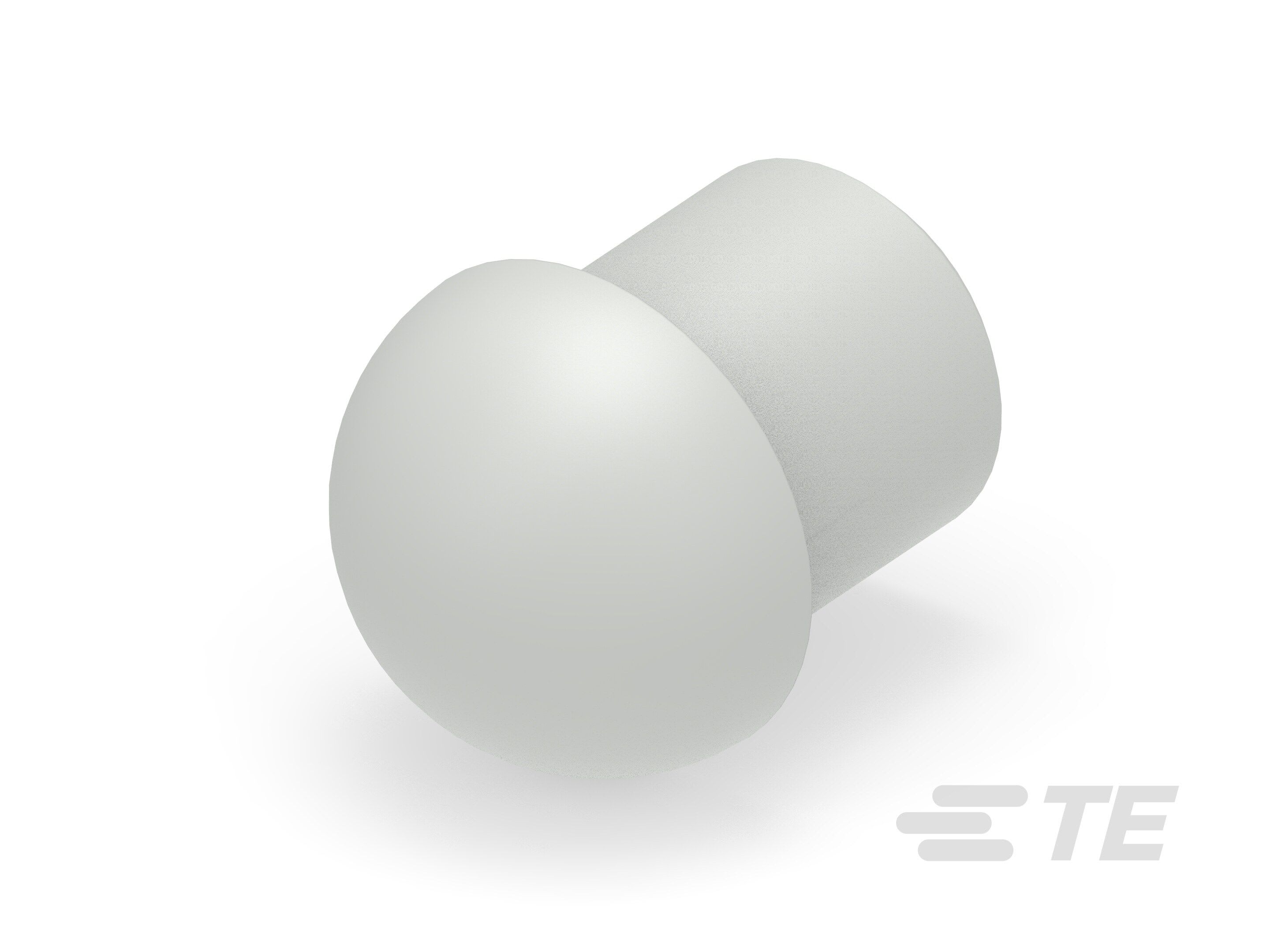 Te Entrelec - Bouchon dôme EP-DOP en polyamide, taille 18, diam. 13,6, Gris clair