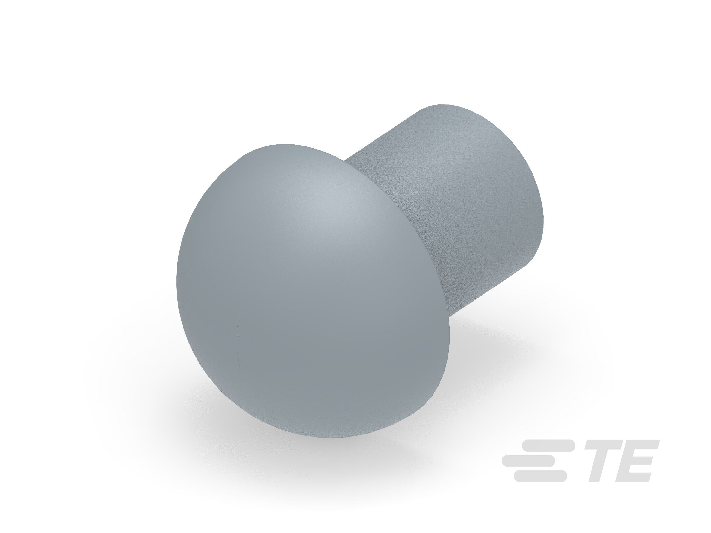 Te Entrelec - Bouchon dôme EP-DOP en polyamide, taille 18, diam. 11, Gris