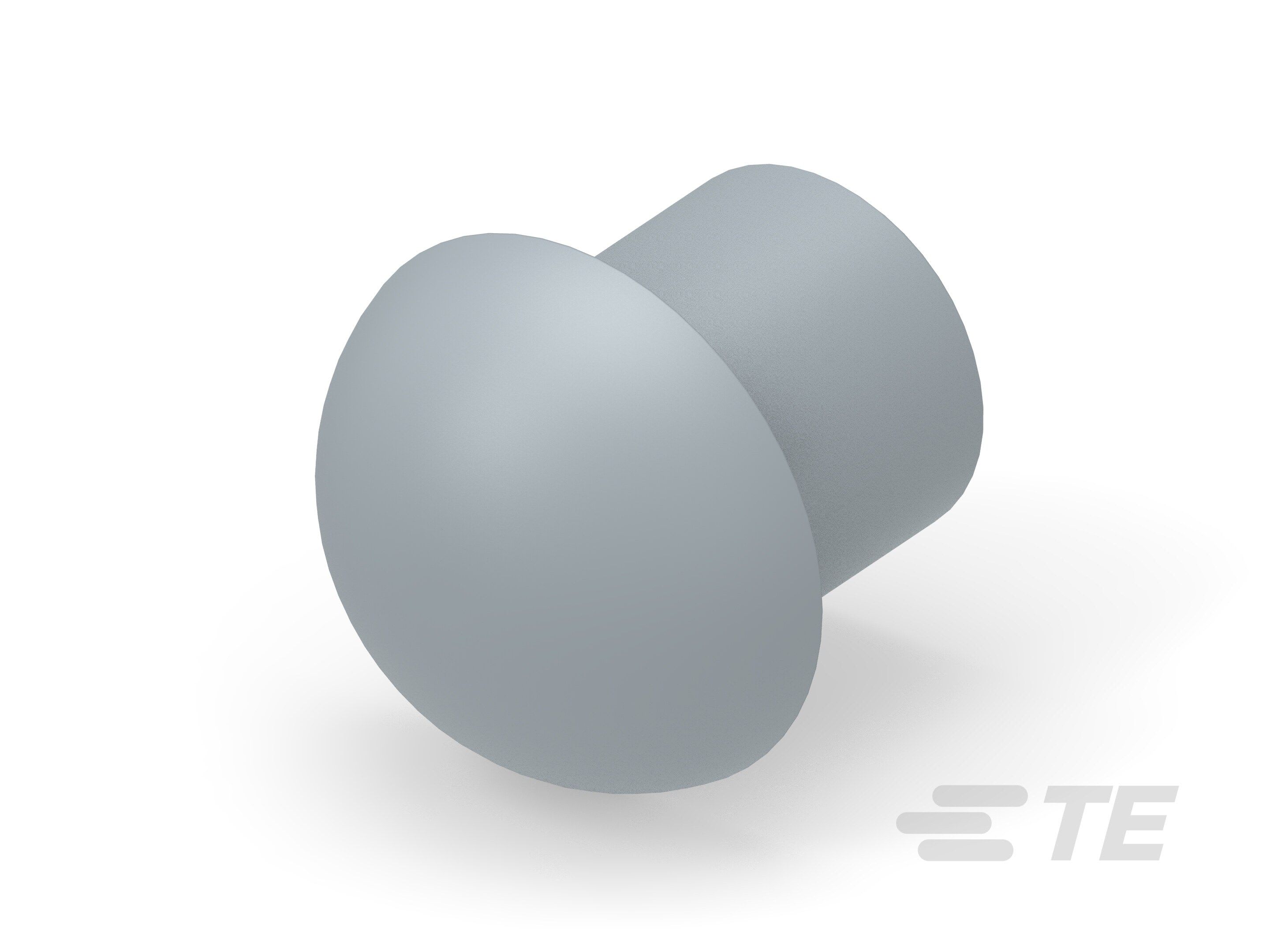 Te Entrelec - Bouchon dôme EP-DOP en polyamide, taille 24, diam. 16,1, Gris
