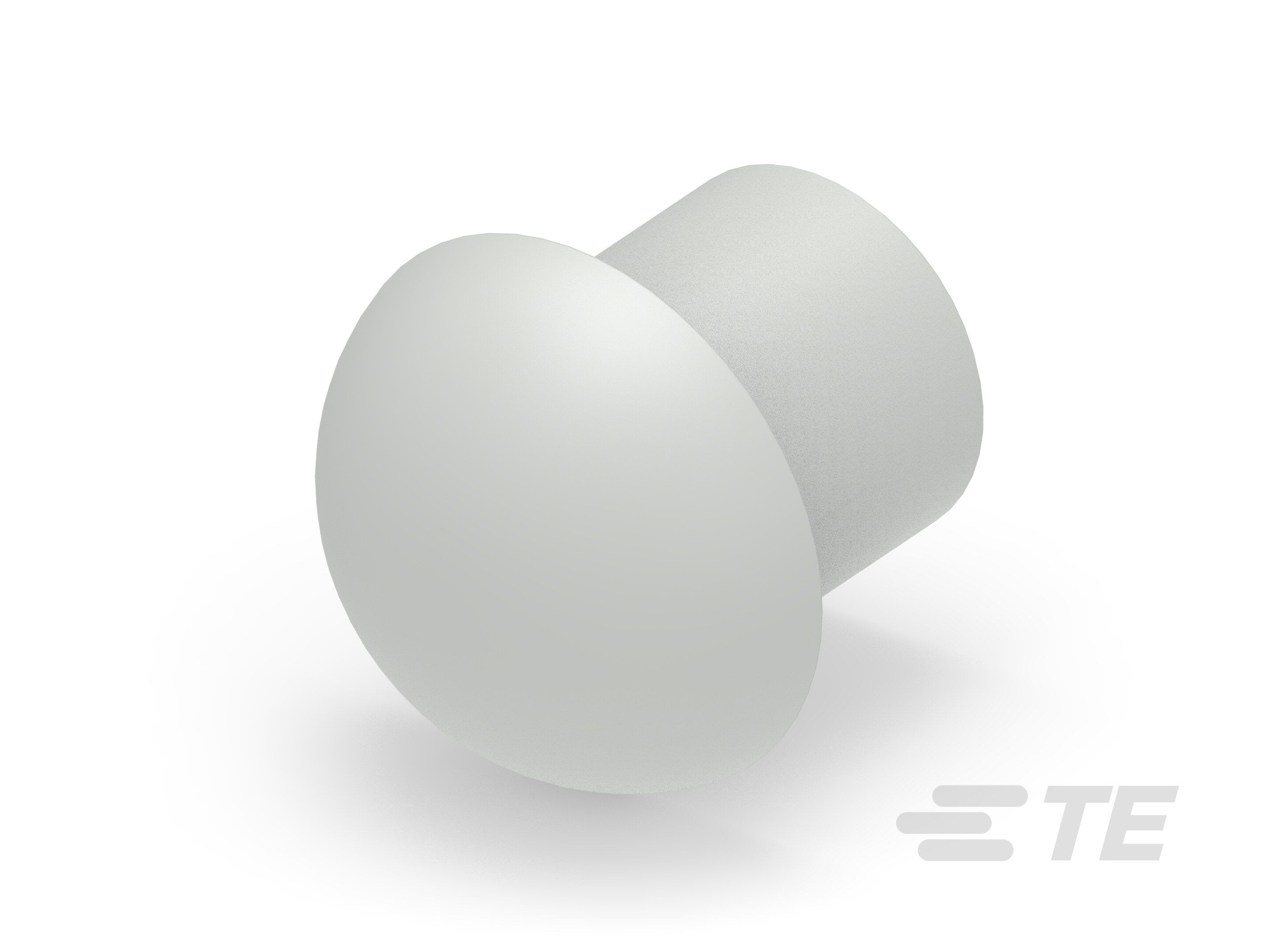 Te Entrelec - Bouchon dôme EP-DOP en polyamide, taille 24, diam. 16,1, Gris clair