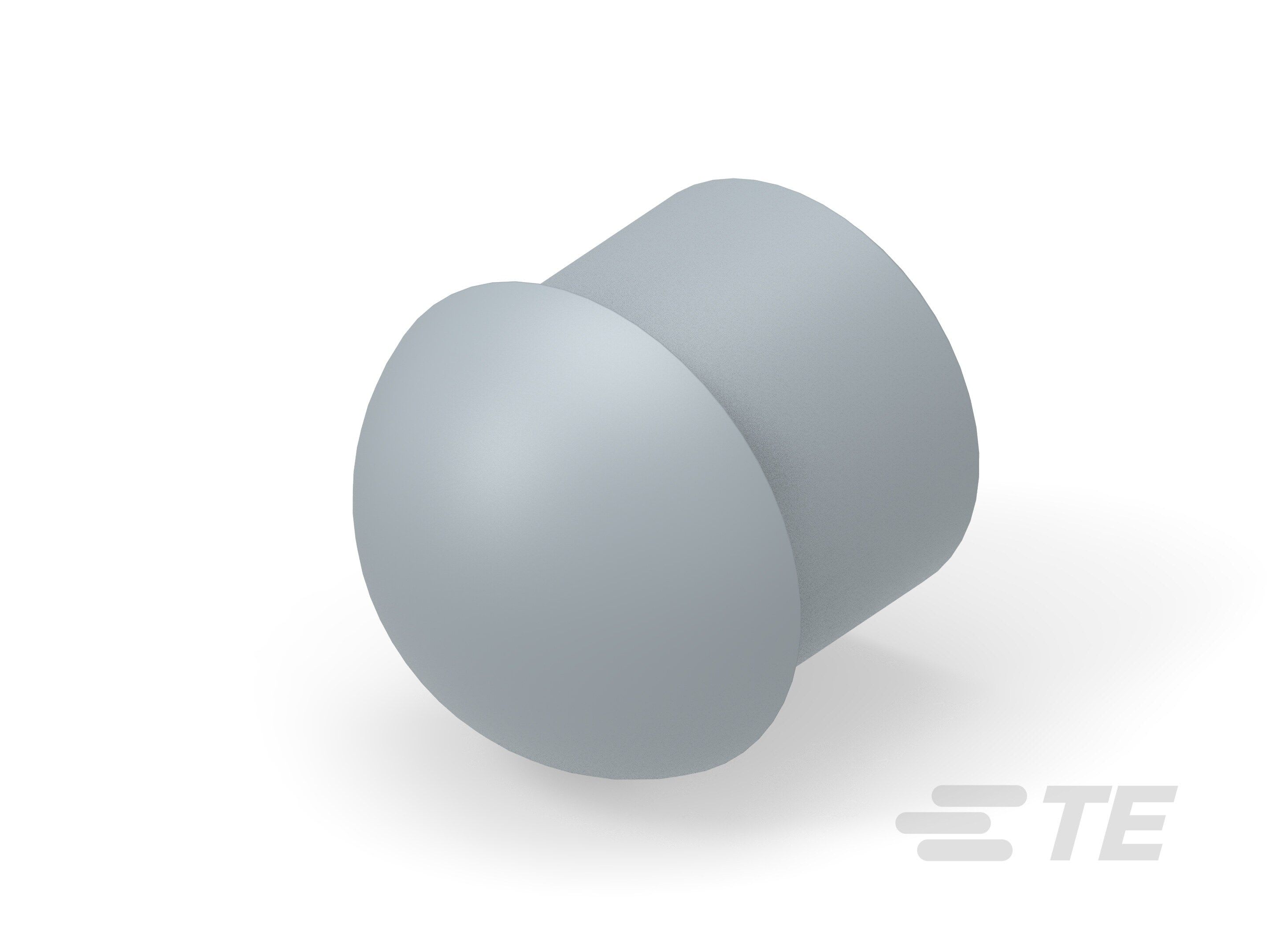 Te Entrelec - Bouchon dôme EP-DOP en polyamide, taille 24, diam. 20,4, Gris