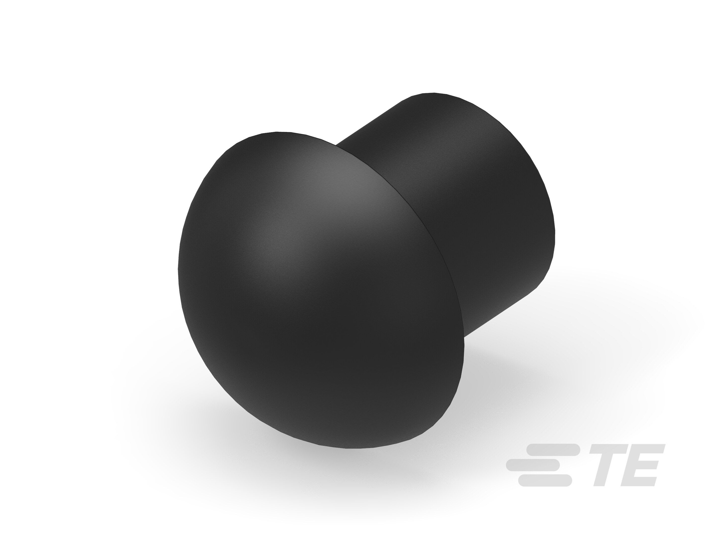 Te Entrelec - Bouchon dôme EP-DOP en polyamide, taille 24, diam. 16,1, Noir