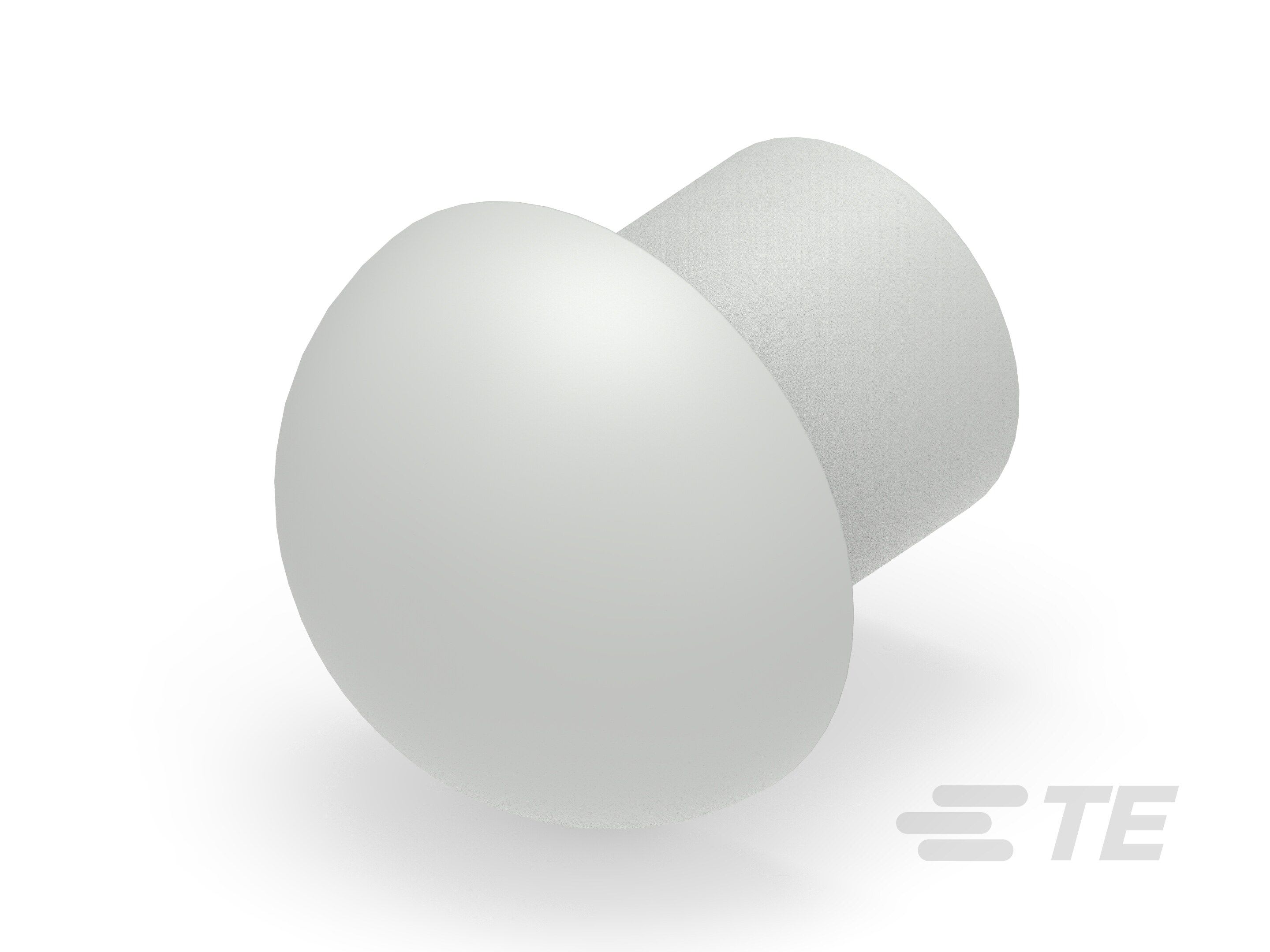 Te Entrelec - Bouchon dôme EP-DOP en polyamide, taille 22, diam. 14, Gris clair