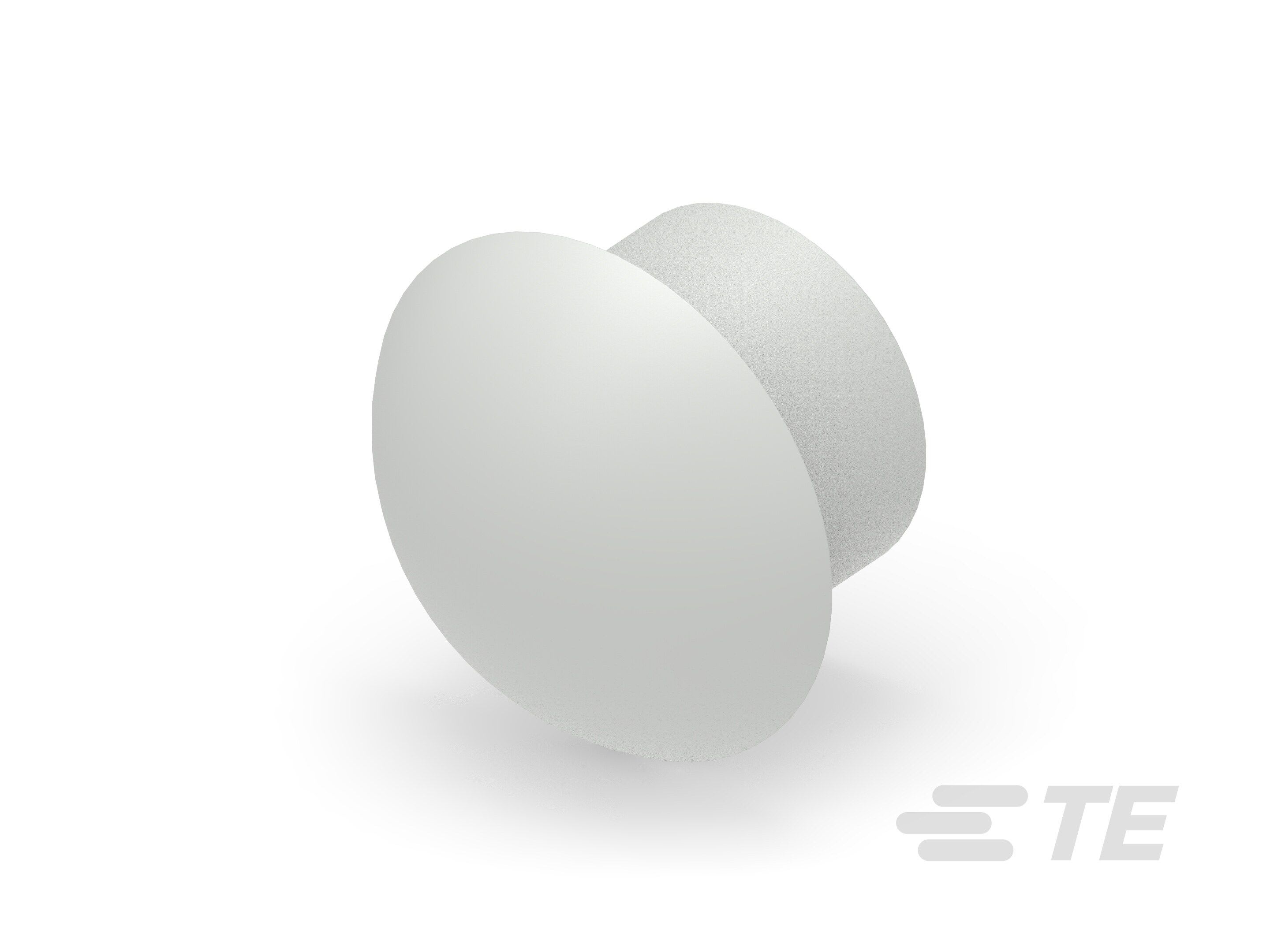 Te Entrelec - Bouchon dôme EP-DOP en polyamide, taille 37, diam. 25,7, Gris clair