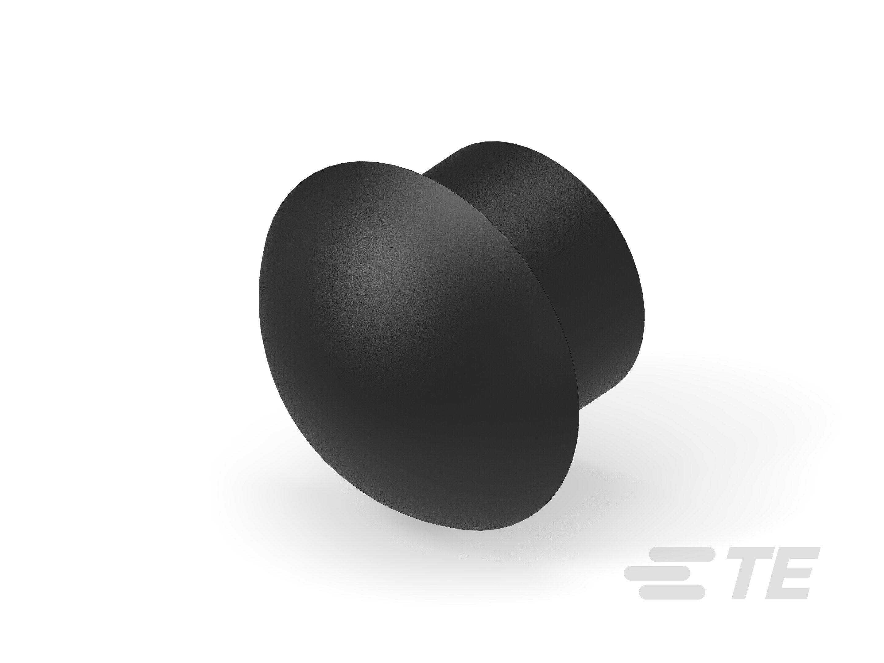 Te Entrelec - Bouchon dôme EP-DOP en polyamide, taille 37, diam. 25,7, Noir