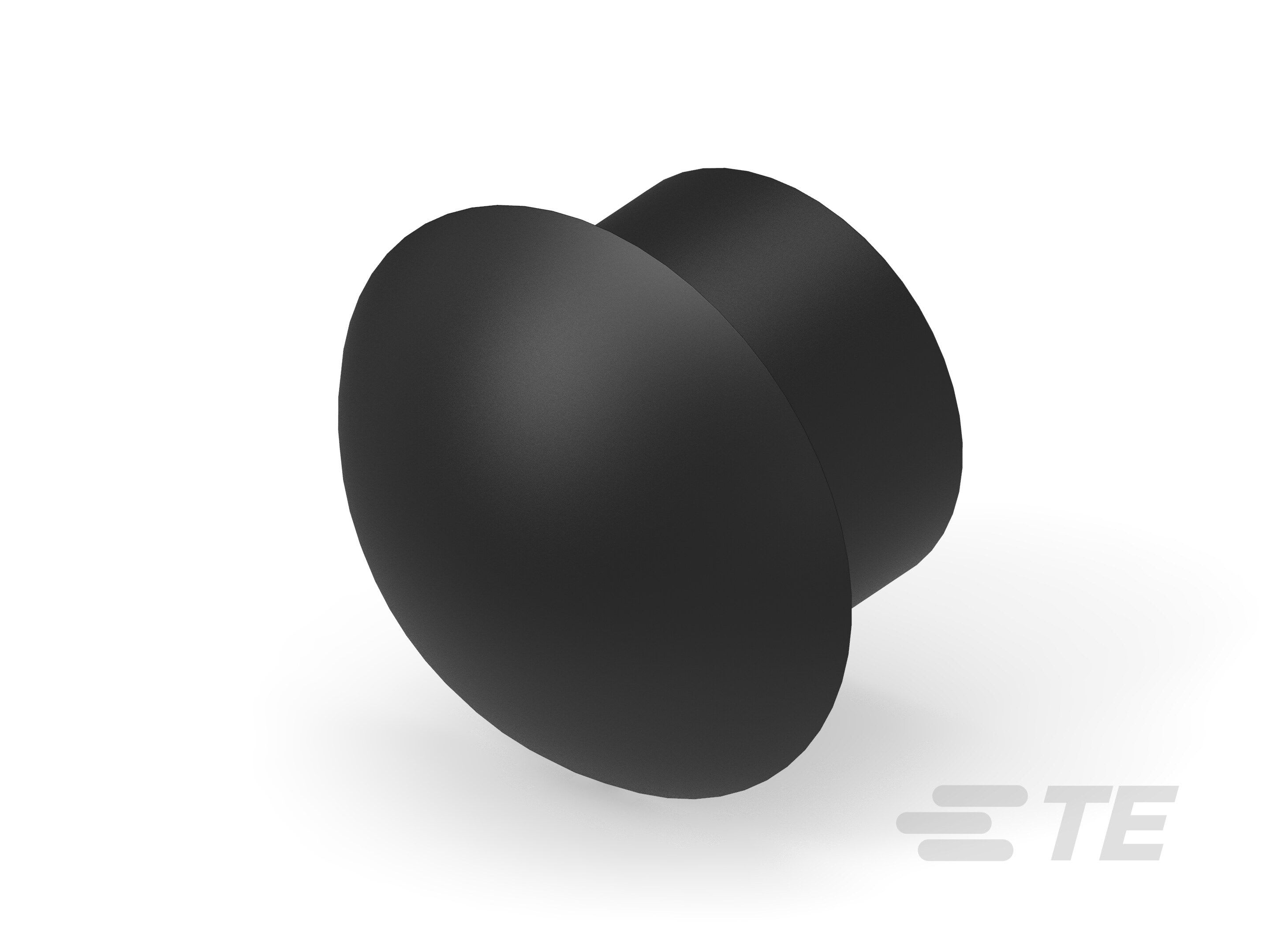 Te Entrelec - Bouchon dôme EP-DOP en polyamide, taille 45, diam. 30,6, Noir
