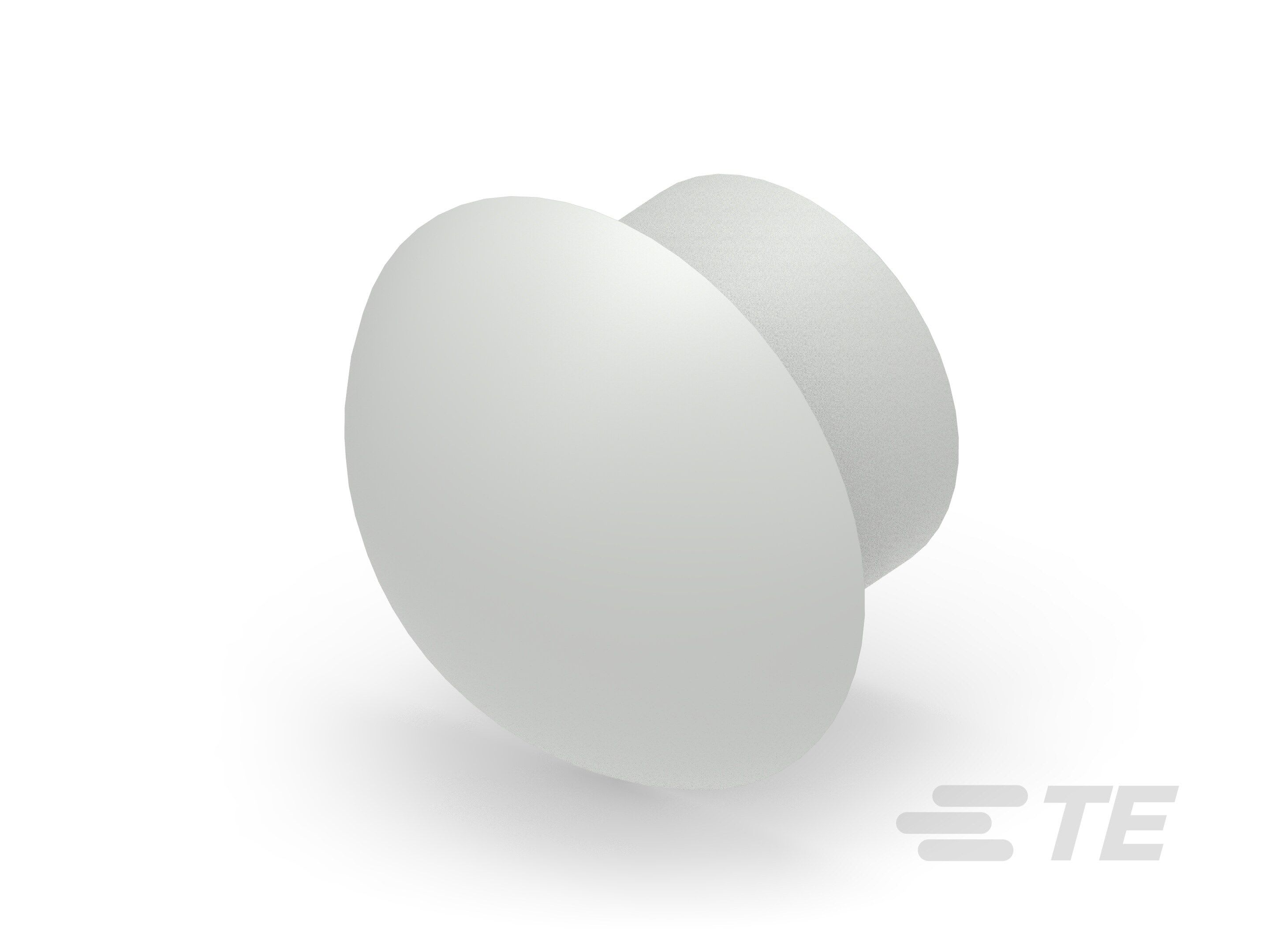 Te Entrelec - Bouchon dôme EP-DOP en polyamide, taille 52, diam. 34,6, Gris clair