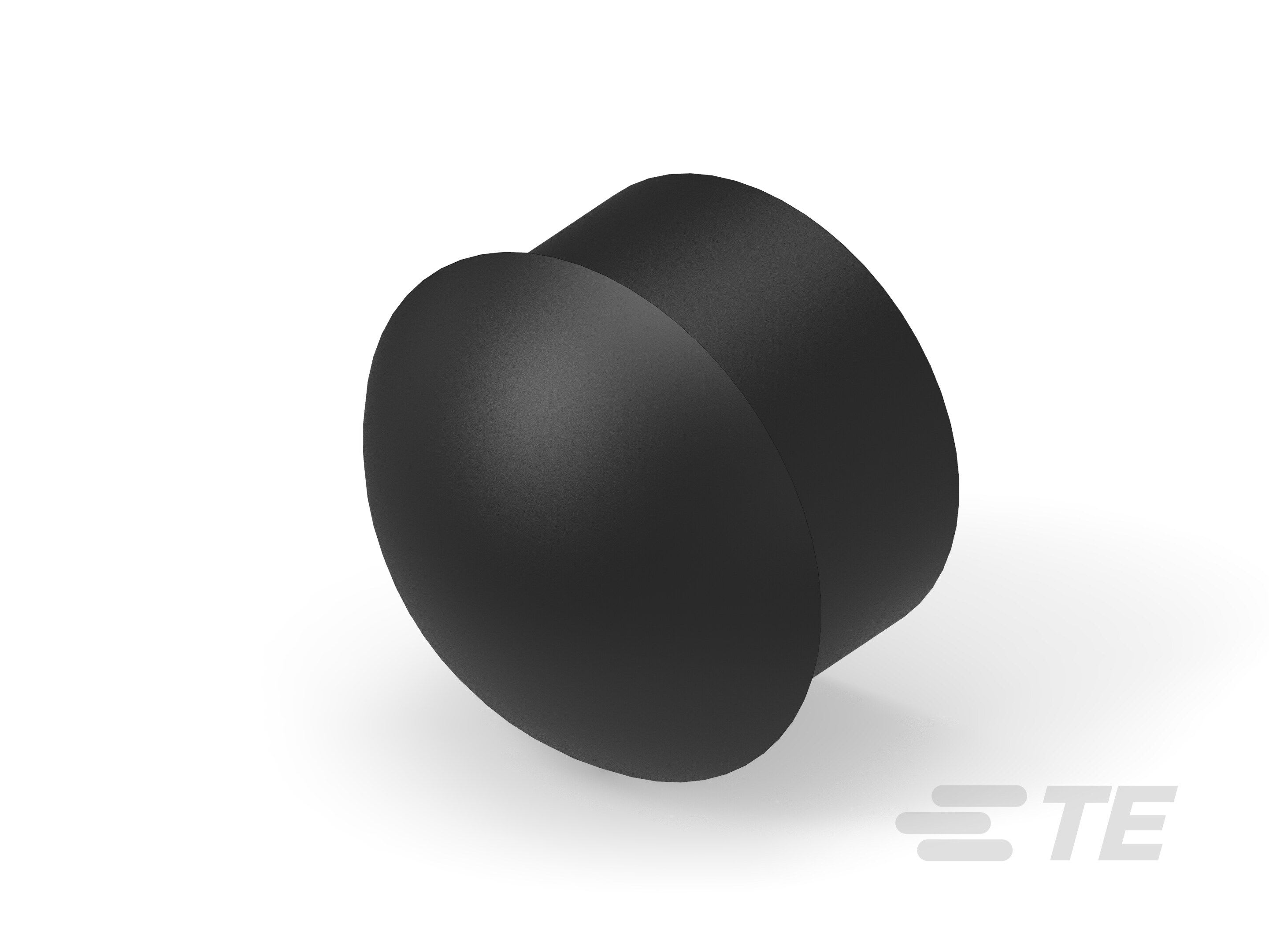 Te Entrelec - Bouchon dôme EP-DOP en polyamide, taille 45, diam. 38, Noir