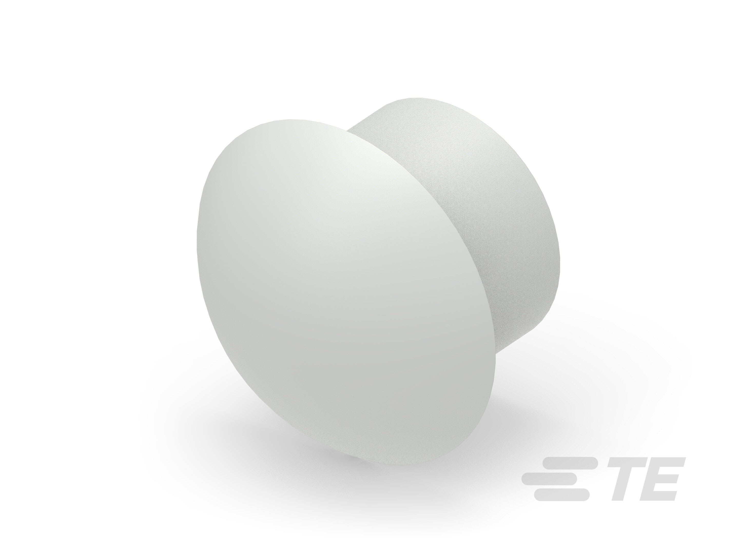 Te Entrelec - Bouchon dôme EP-DOP en polyamide, taille 45, diam. 30,6, Gris clair