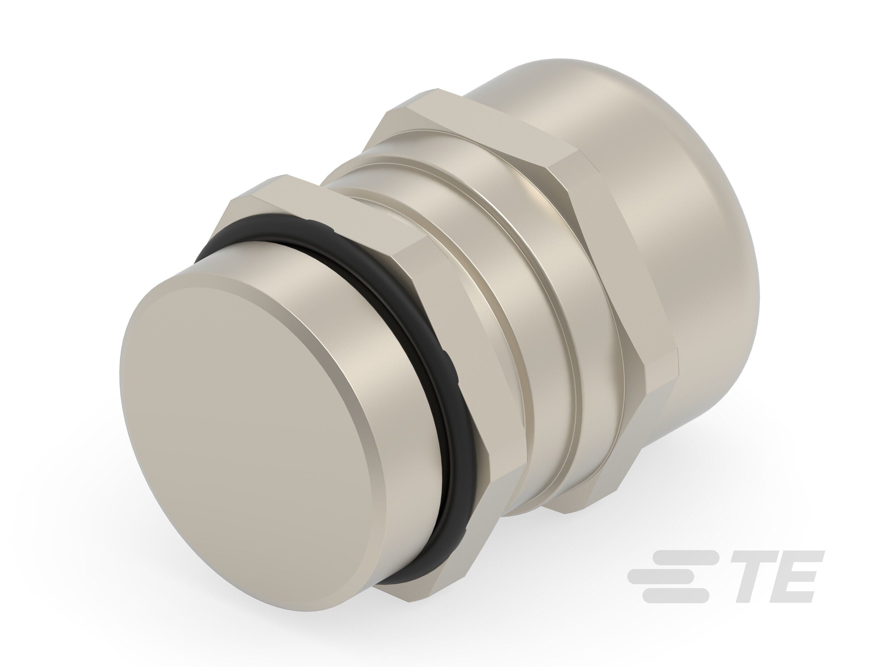 Te Entrelec - Presse-étoupe pour câbles RJ45, filetage métrique, Laiton nickelé (Taille B)