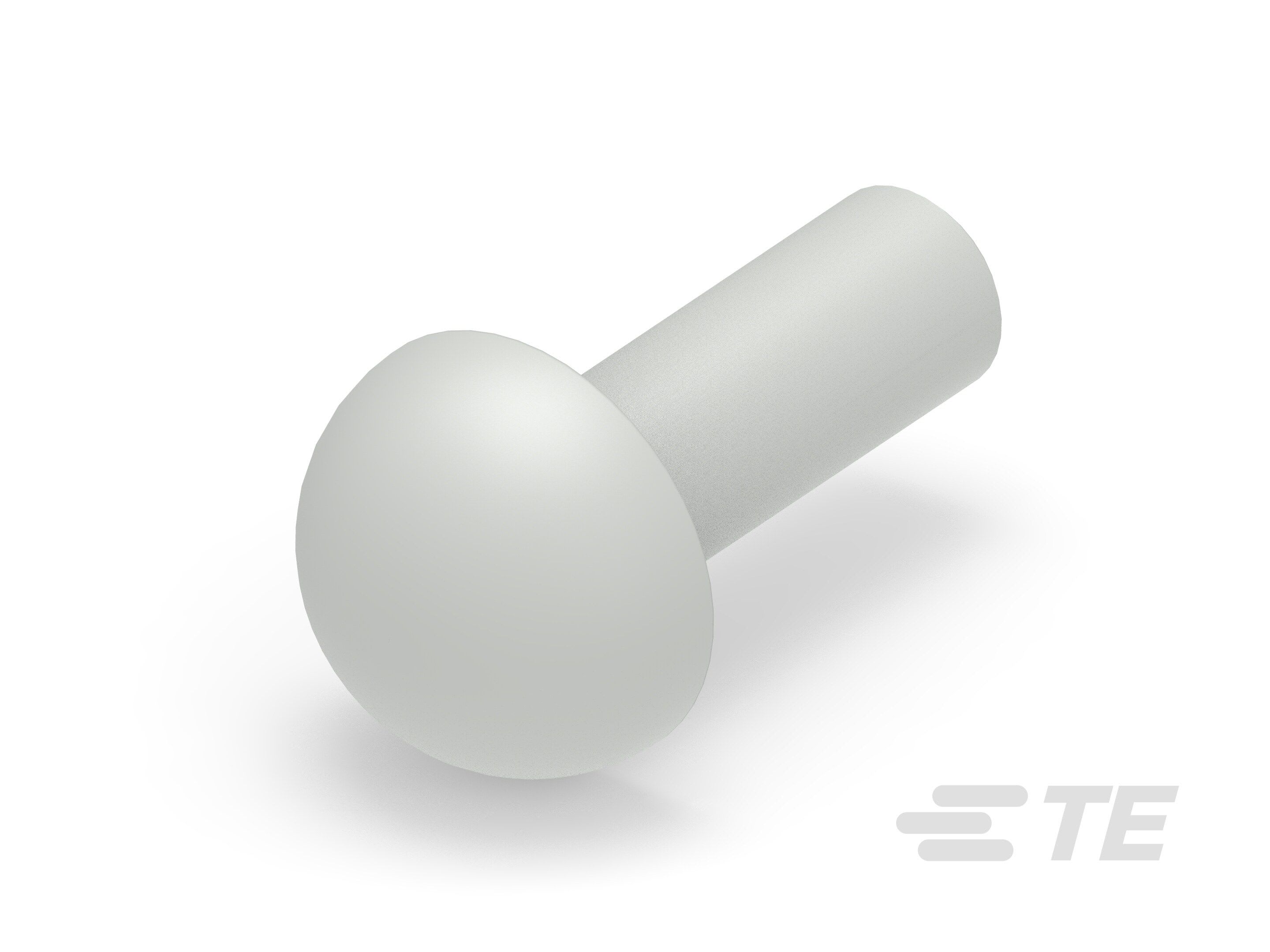 Te Entrelec - Bouchon dôme EP-DOP en polyamide, taille 11, diam. 5, Gris clair