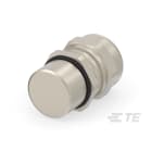 Te Entrelec - Presse-étoupe avec contre-écrou, filetage métrique, Laiton nickelé (Taille D)