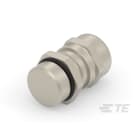 Te Entrelec - Presse-étoupe avec contre-écrou, filetage métrique, Laiton nickelé (Taille E)