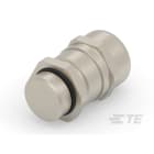 Te Entrelec - Presse-étoupe avec contre-écrou, filetage métrique, Laiton nickelé (Taille G)