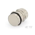 Te Entrelec - Presse-étoupe avec contre-écrou, filetage métrique, Laiton nickelé (Taille E)