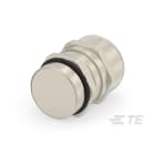 Te Entrelec - Presse-étoupe avec contre-écrou, filetage métrique, Laiton nickelé (Taille G)