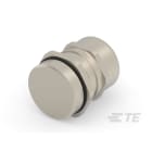 Te Entrelec - Presse-étoupe avec contre-écrou, filetage métrique, Laiton nickelé (Taille E)