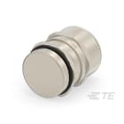 Te Entrelec - Presse-étoupe avec contre-écrou, filetage métrique, Laiton nickelé (Taille G)