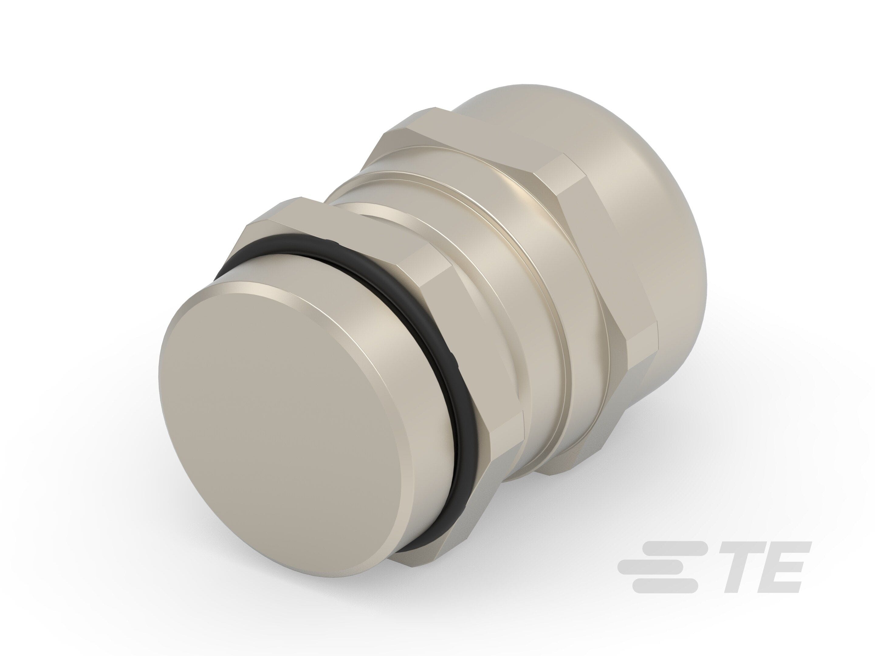 Te Entrelec - Presse-étoupe avec contre-écrou, filetage PG, Laiton nickelé (Taille C)