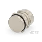 Te Entrelec - Presse-étoupe avec contre-écrou, filetage métrique, Laiton nickelé (Taille A)