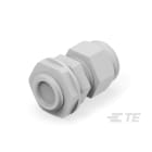 Te Entrelec - Presse-étoupe avec contre-écrou, filetage métrique, polyamide, gris (Taille B)