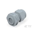 Te Entrelec - Presse-étoupe avec contre-écrou, filetage métrique, polyamide, gris (Taille A)