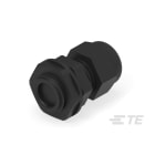 Te Entrelec - Presse-étoupe avec contre-écrou, filetage métrique, polyamide, noir (Taille B)