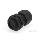 Te Entrelec - Presse-étoupe avec contre-écrou, filetage métrique, polyamide, noir (Taille C)