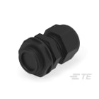 Te Entrelec - Presse-étoupe avec contre-écrou, filetage métrique, polyamide, noir (Taille B)