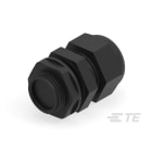 Te Entrelec - Presse-étoupe avec contre-écrou, filetage métrique, polyamide, noir (Taille F)