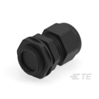 Te Entrelec - Presse-étoupe avec contre-écrou, filetage métrique, polyamide, noir (Taille F)