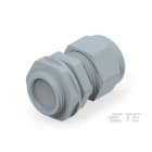 Te Entrelec - Presse-étoupe avec contre-écrou, filetage métrique, polyamide, gris (Taille F)