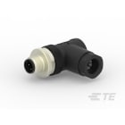 Te Entrelec - Connecteur Mâle, M12, PBT, Polyamide 66 GF25,Noir