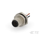 Te Entrelec - Connecteur Mâle, M12, Alliage cuivre, Polyamide,Noir