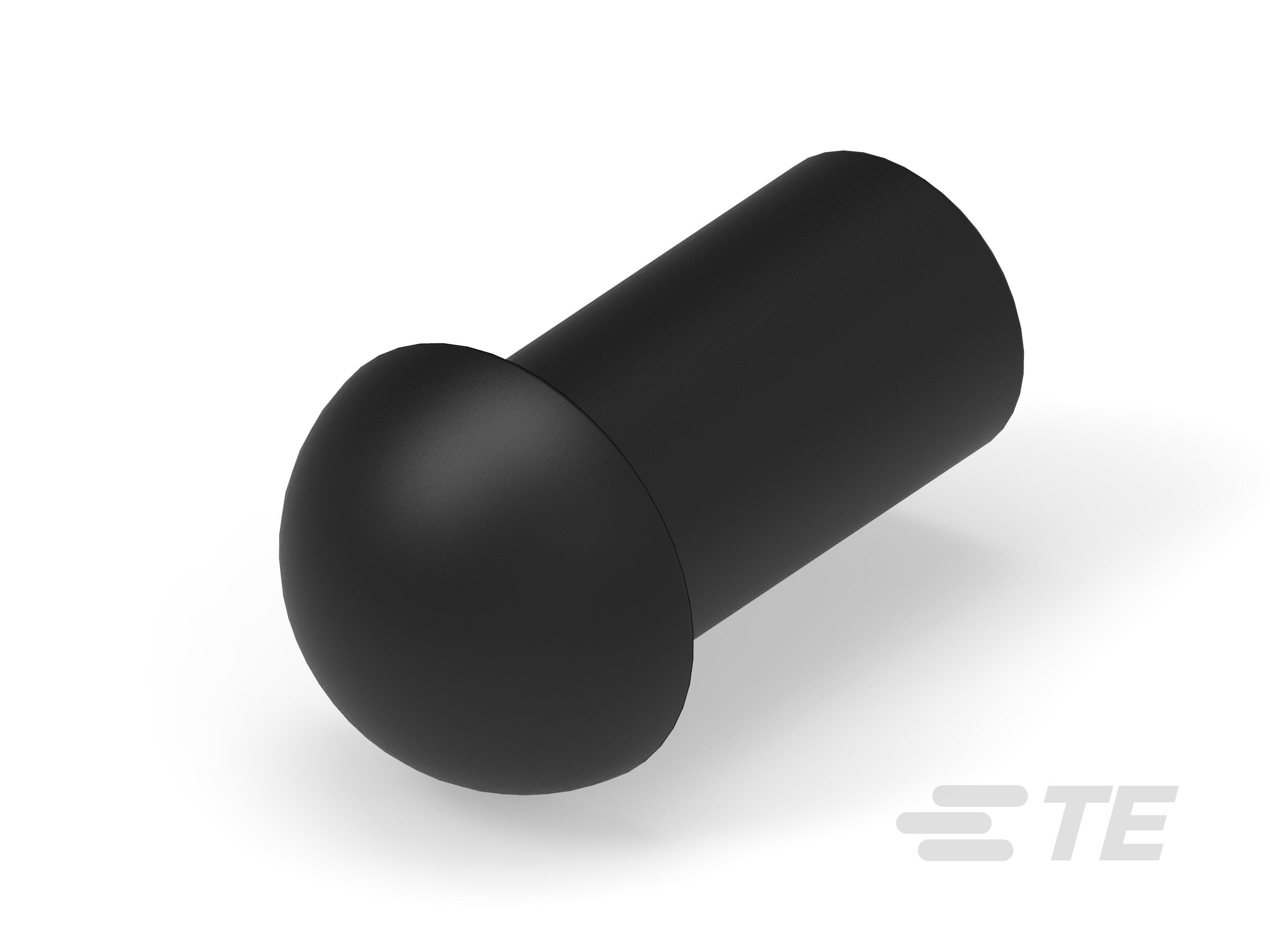 Te Entrelec - Bouchon dôme EP-DOP en polyamide, taille 9, diam. 6,4, Noir