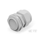 Te Entrelec - Presse-étoupe avec contre-écrou, filetage métrique, polyamide, gris (Taille D)